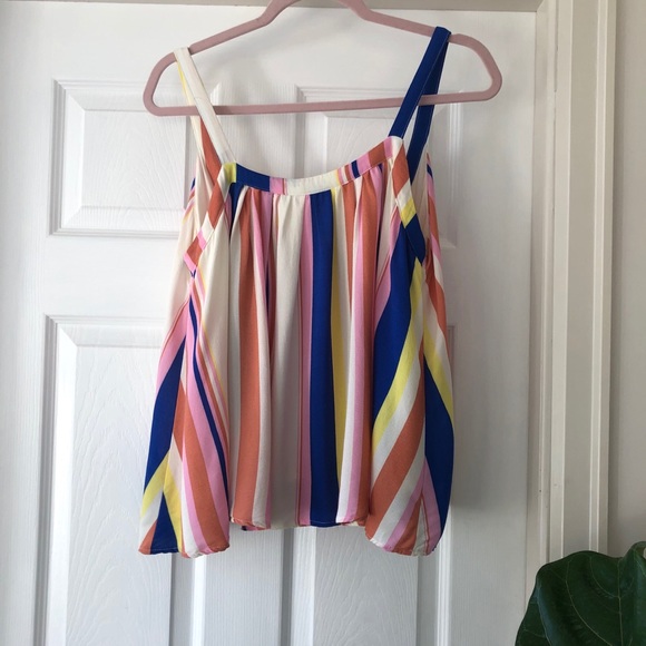 Line & Dot Revolve Striped Blitzer Tank Medium - Picture 7 of 8